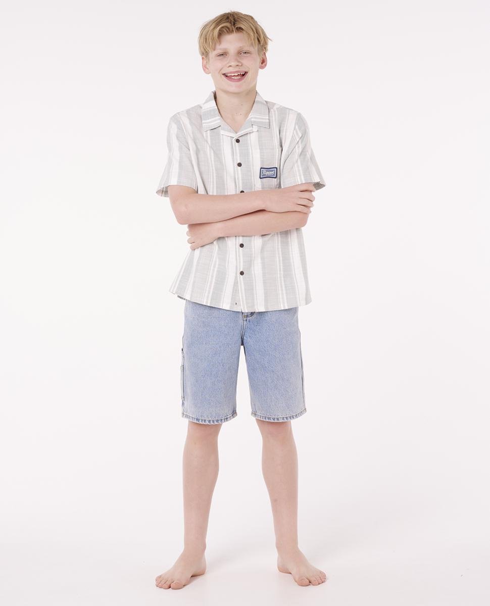 Rip Curl Mod Cali Stripe S/s Shirt - Boys Bluefin. Rip Curl Shirts - Short Sleeve in Boys Shirts - Short Sleeve & Boys Shirts. Code: 01WBSH