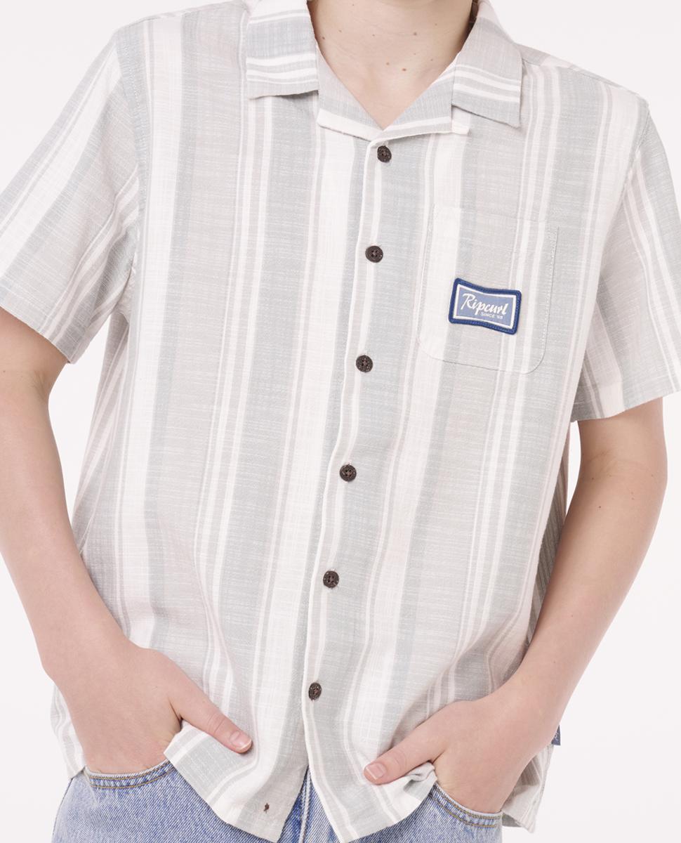 Rip Curl Mod Cali Stripe S/s Shirt - Boys Bluefin. Rip Curl Shirts - Short Sleeve in Boys Shirts - Short Sleeve & Boys Shirts. Code: 01WBSH