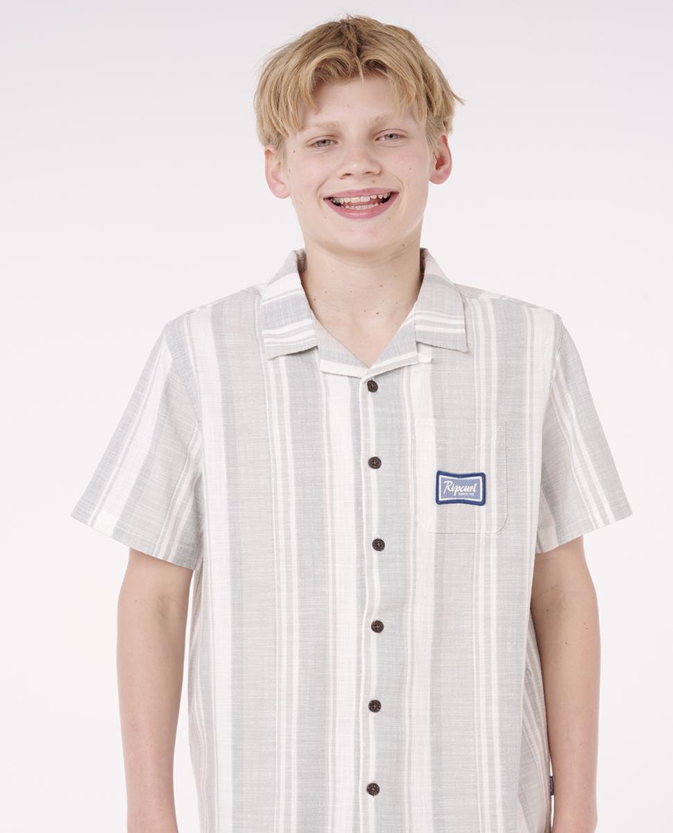 Rip Curl Mod Cali Stripe S/s Shirt - Boys Bluefin. Rip Curl Shirts - Short Sleeve in Boys Shirts - Short Sleeve & Boys Shirts. Code: 01WBSH