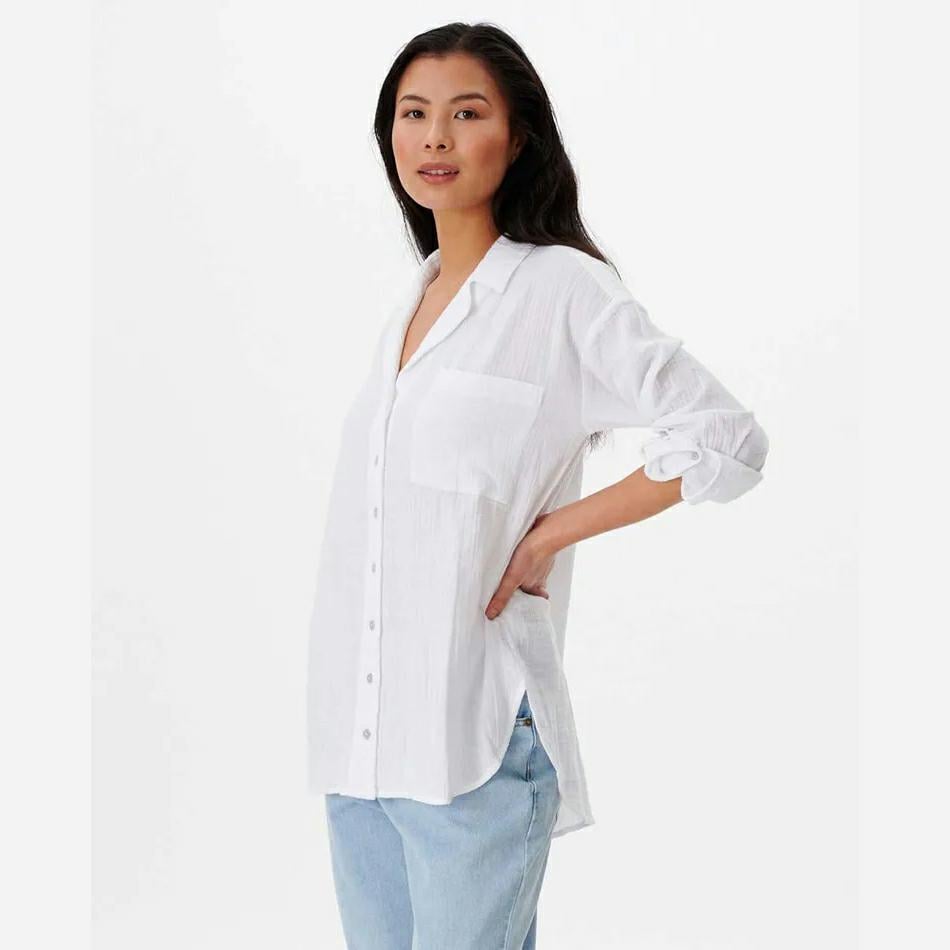 Rip Curl Premium Surf Long Sleeve Button Up Shirt White. Rip Curl Shirts - Long Sleeve in Womens Shirts - Long Sleeve & Womens Shirts. Code: 033WSH