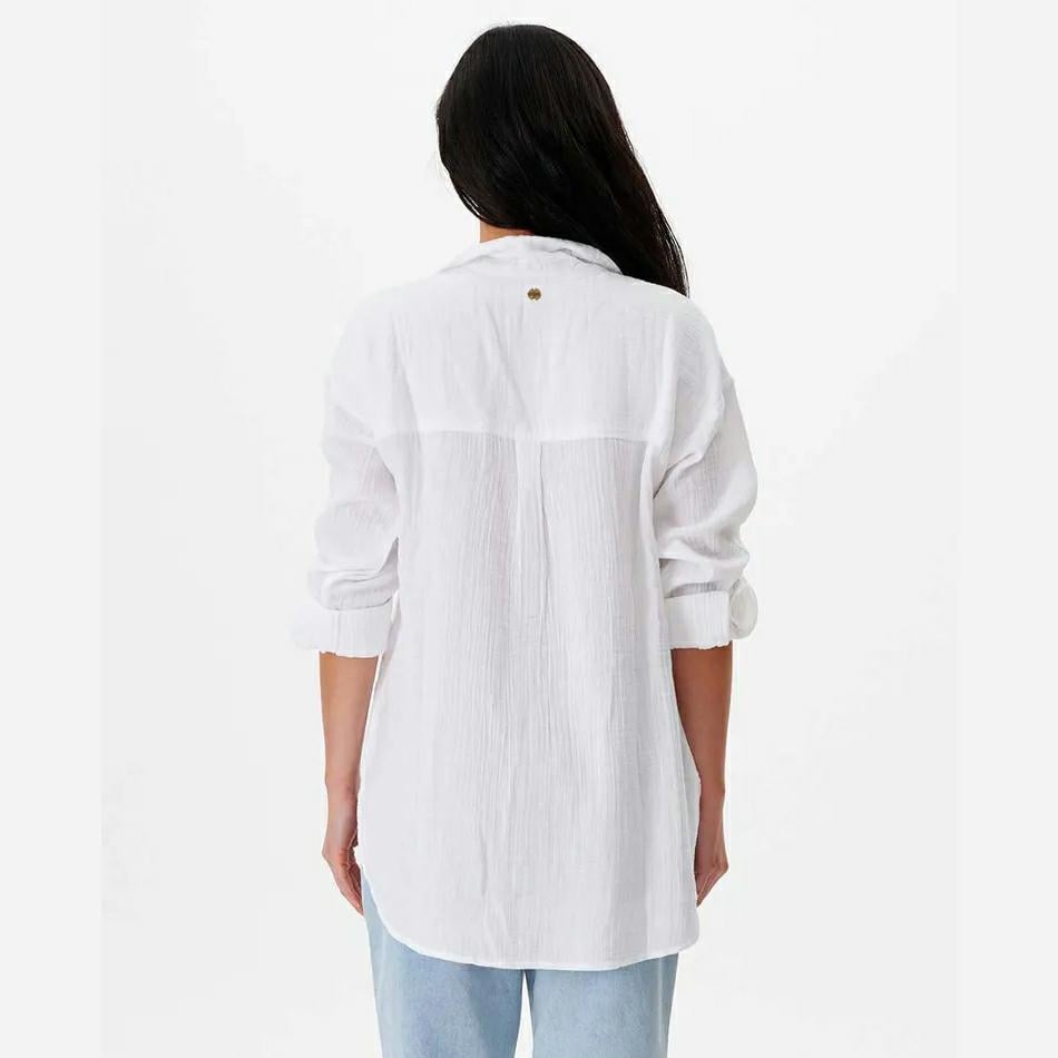 Rip Curl Premium Surf Long Sleeve Button Up Shirt White. Rip Curl Shirts - Long Sleeve in Womens Shirts - Long Sleeve & Womens Shirts. Code: 033WSH