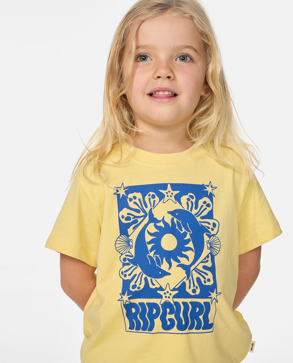 Rip Curl Sun Swell Dolphin Tee-gir Banana. Rip Curl Tees in Toddler Girls Tees & Toddler Girls T-shirts & Singlets. Code: 04NJTE