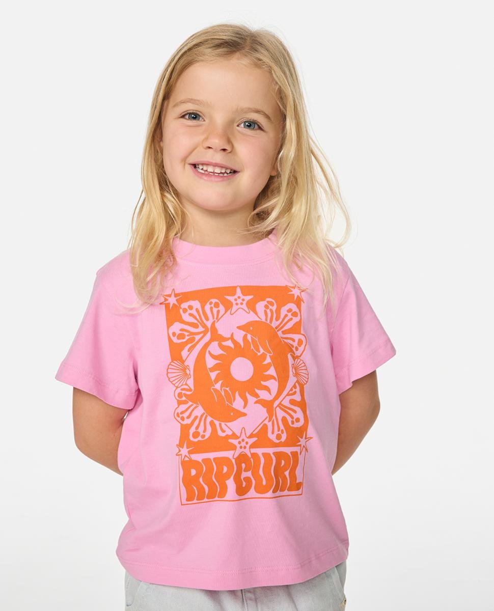 Rip Curl Sun Swell Dolphin Tee-gir Bright Pink. Rip Curl Tees in Toddler Girls Tees & Toddler Girls T-shirts & Singlets. Code: 04NJTE
