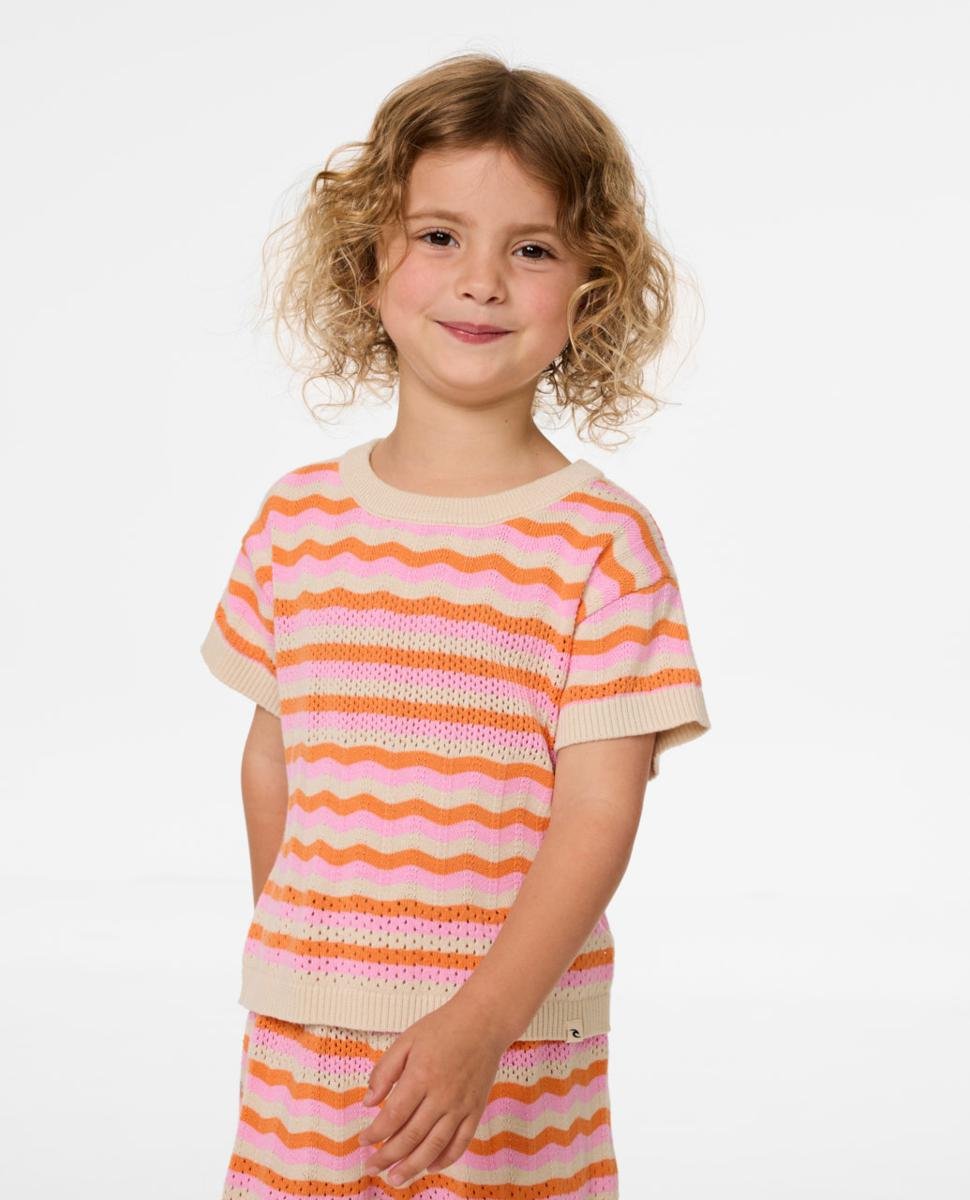 Rip Curl Sunset Stripe Tee -girl Mandarin Orange. Rip Curl Tees in Toddler Girls Tees & Toddler Girls T-shirts & Singlets. Code: 04PJTE