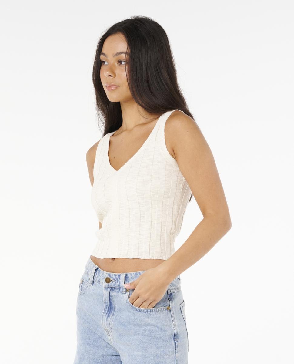 Rip Curl Sunset Luau Knit Top Off White. Rip Curl Shirts - Short Sleeve in Womens Shirts - Short Sleeve & Womens Shirts. Code: 06DWSH