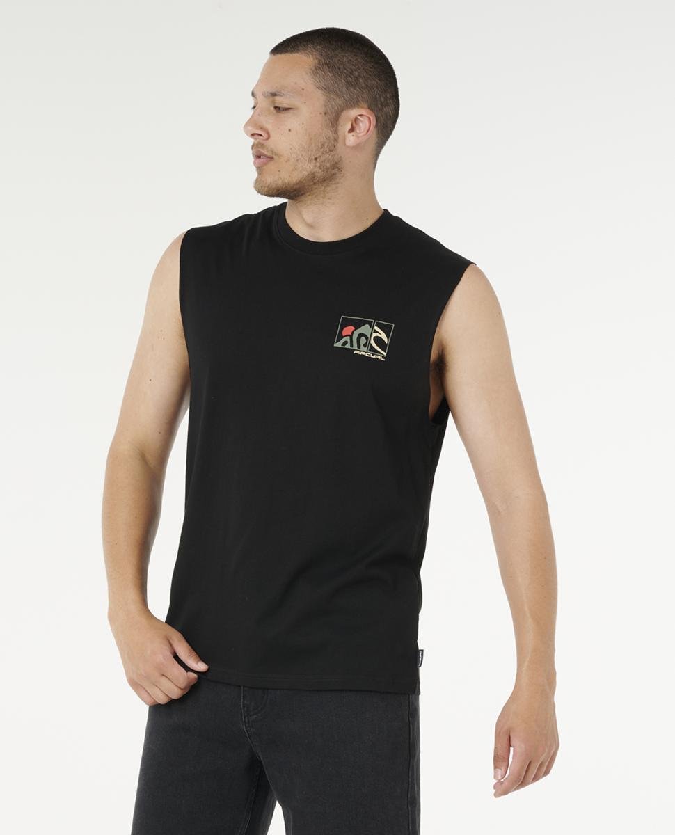 Rip Curl Vaporcool Search Peaks Mu Black. Rip Curl Singlets & Tanks in Mens Singlets & Tanks & Mens T-shirts & Singlets. Code: 0UMMTE