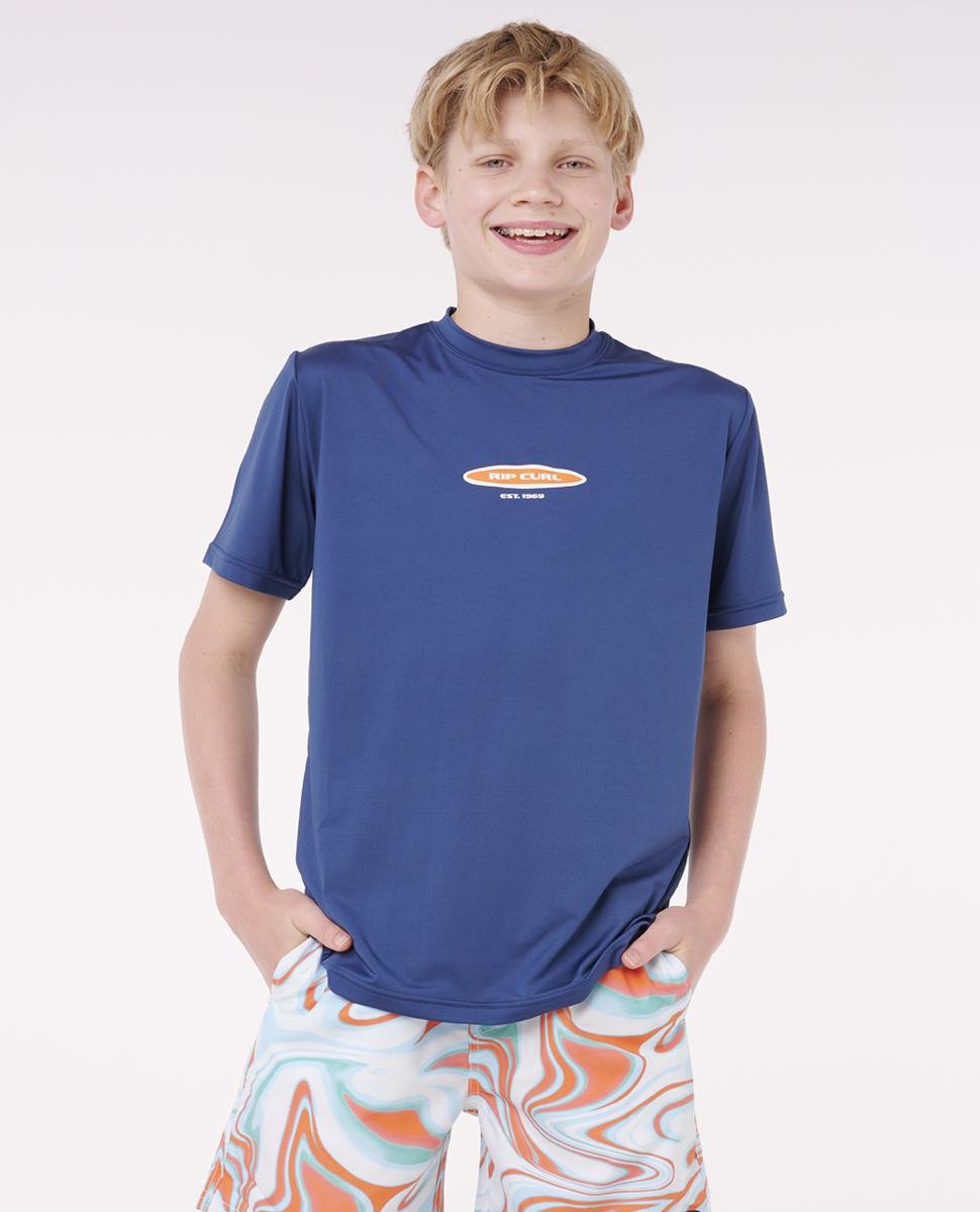 Rip Curl Island Paradiso Upf S/s-b Light Navy. Rip Curl Rashvests in Boys Rashvests & Boys Wetsuits. Code: 134BRV