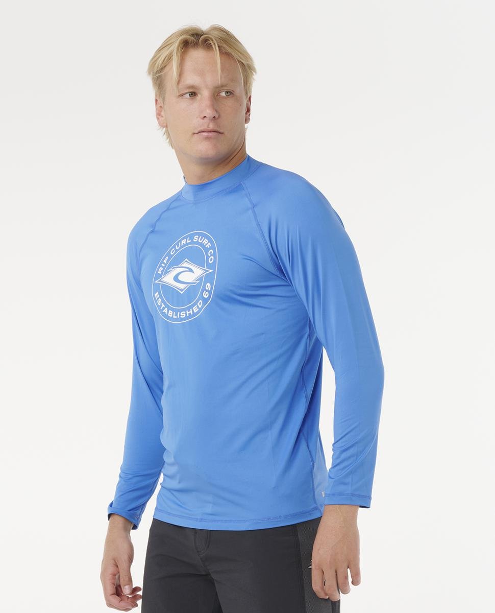 Rip Curl Stapler Upf L/s Blue Gum. Rip Curl Rashvests in Mens Rashvests & Mens Wetsuits. Code: 15ZMRV