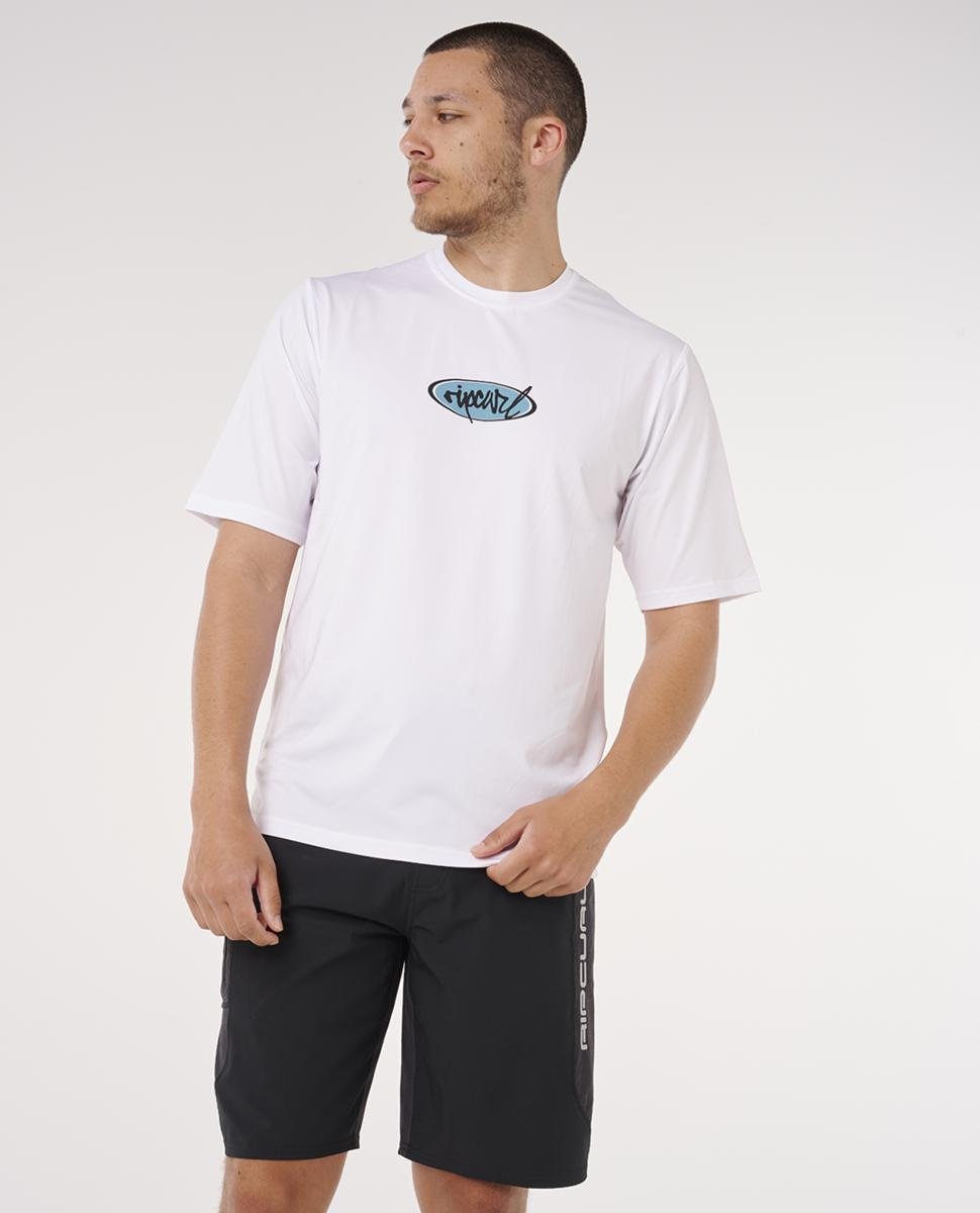 Rip Curl Rip Script Upf S/s White. Rip Curl Rashvests in Mens Rashvests & Mens Wetsuits. Code: 168MRV