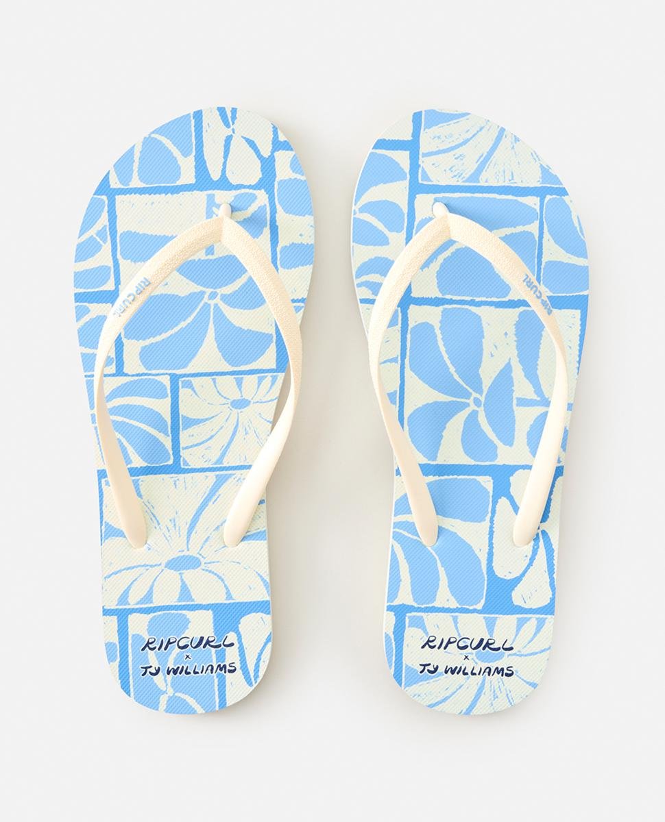 Rip Curl Mixed Bloom Open Toe Thongs Blue/white. Rip Curl Thongs in Womens Thongs & Womens Footwear. Code: 174WOT