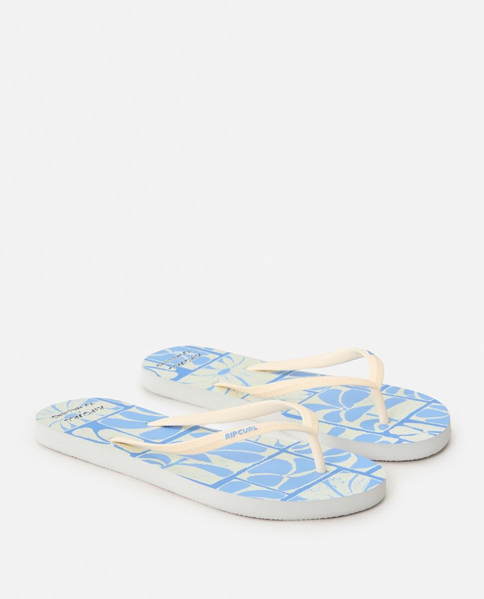 Rip Curl Mixed Bloom Open Toe Thongs Blue/white. Rip Curl Thongs in Womens Thongs & Womens Footwear. Code: 174WOT