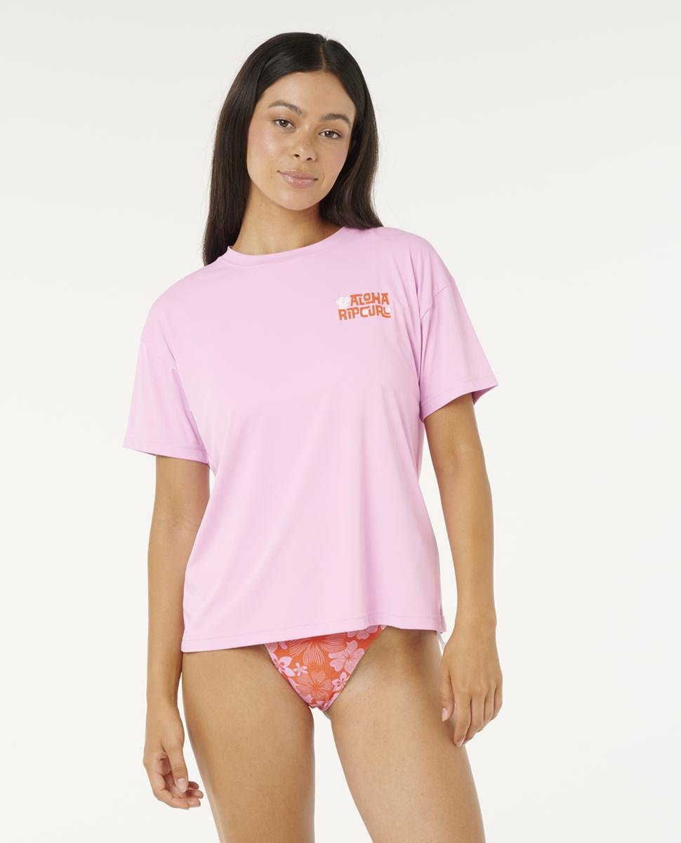 Rip Curl Aloha State Surflite Ss U Pastel Pink. Rip Curl Rashvests in Womens Rashvests & Womens Wetsuits. Code: 195WRV