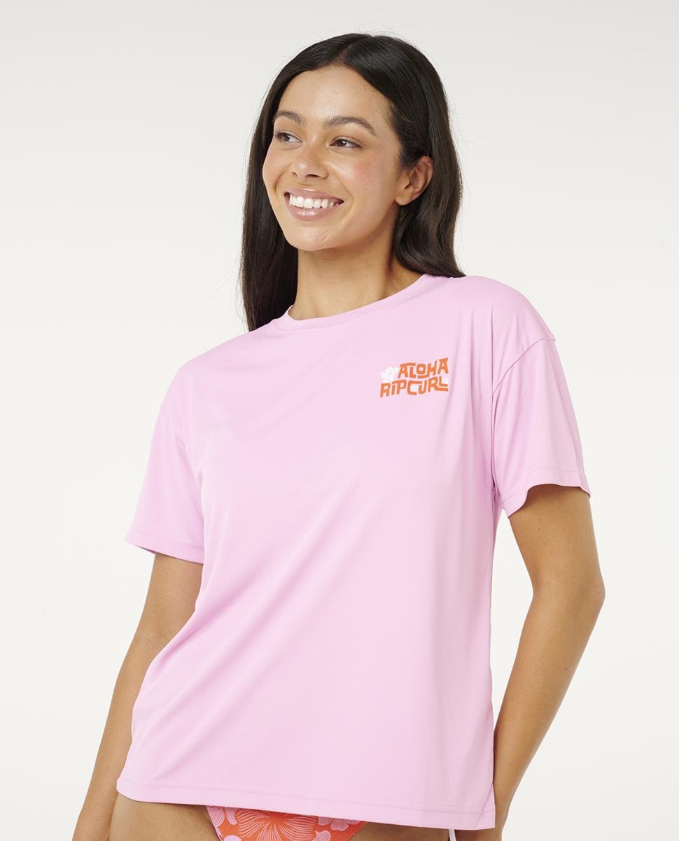 Rip Curl Aloha State Surflite Ss U Pastel Pink. Rip Curl Rashvests in Womens Rashvests & Womens Wetsuits. Code: 195WRV