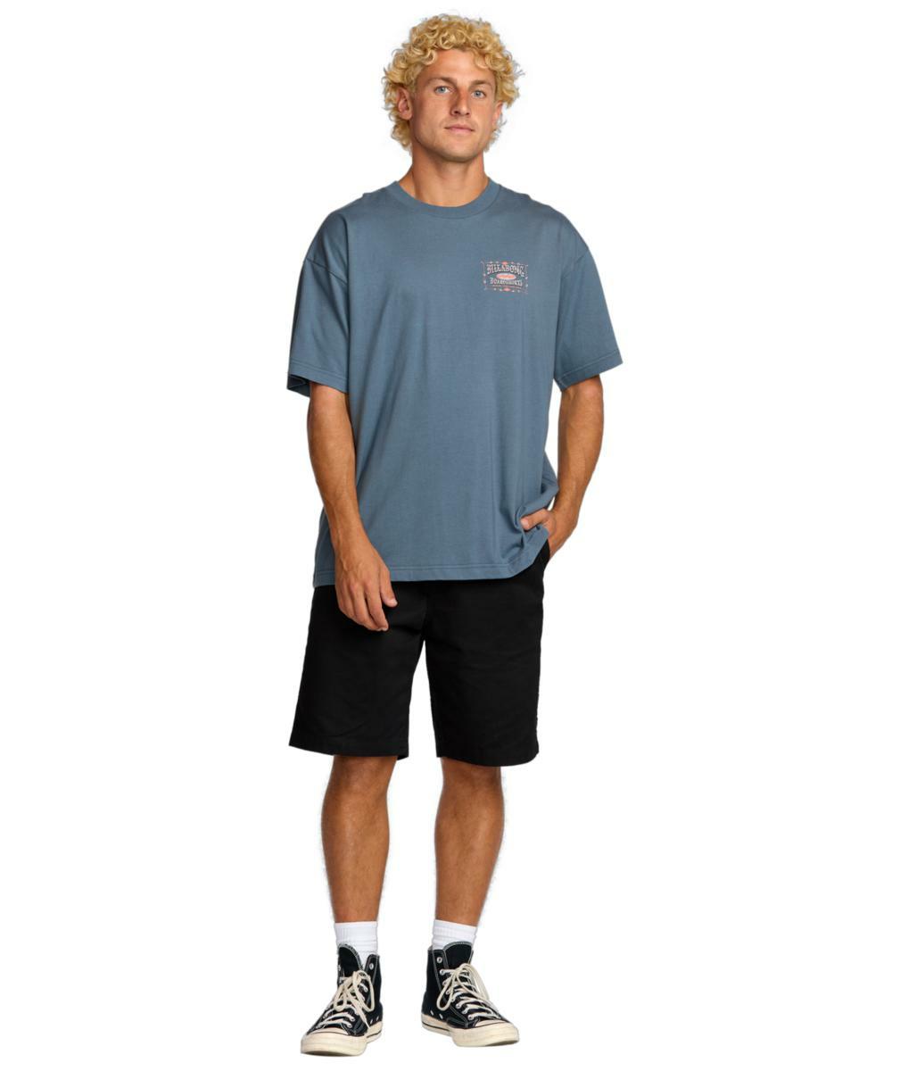 Billabong Double Spread Og Ss Slate Blue. Billabong Tees in Mens Tees & Mens T-shirts & Singlets. Code: 24A353518