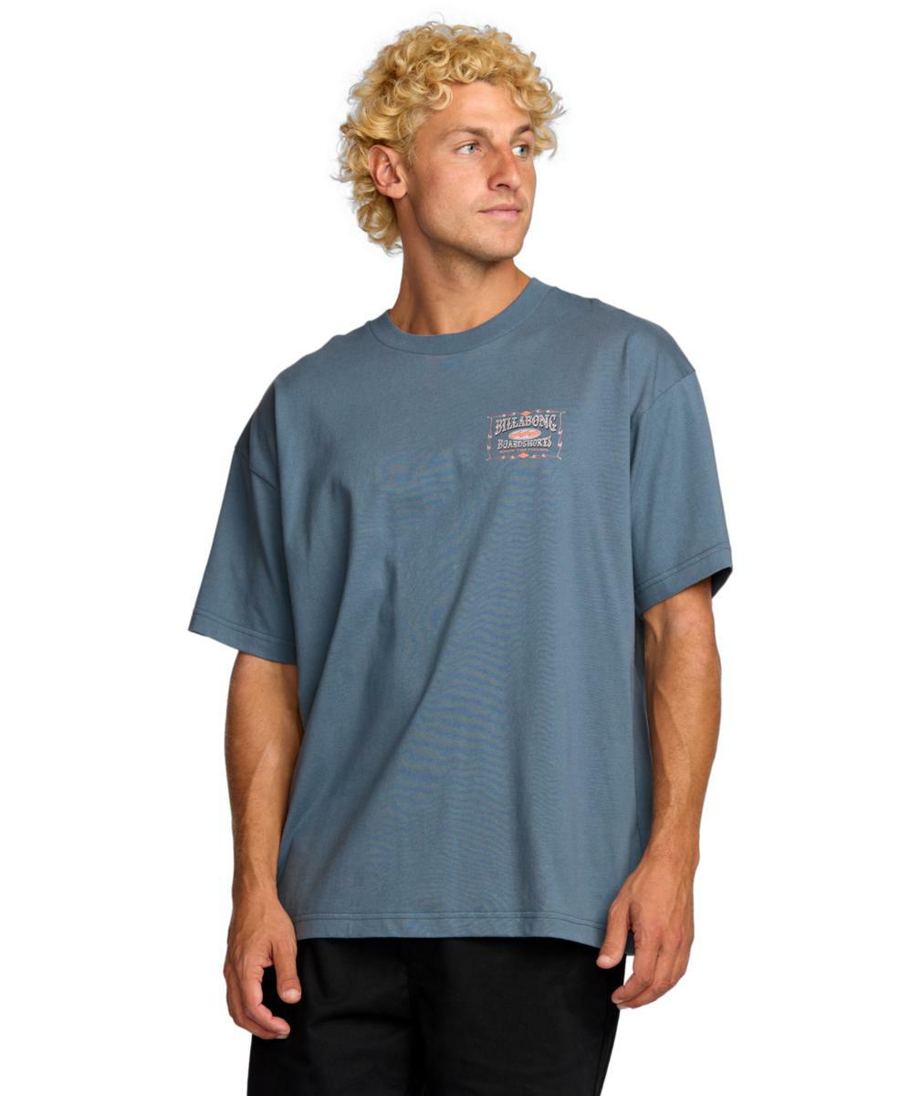 Billabong Double Spread Og Ss Slate Blue. Billabong Tees in Mens Tees & Mens T-shirts & Singlets. Code: 24A353518