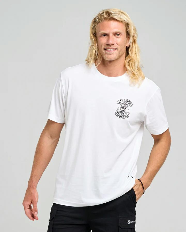 The Mad Hueys Sailor Anchor Ss Tee White. The Mad Hueys Tees in Mens Tees & Mens T-shirts & Singlets. Code: 425M01002