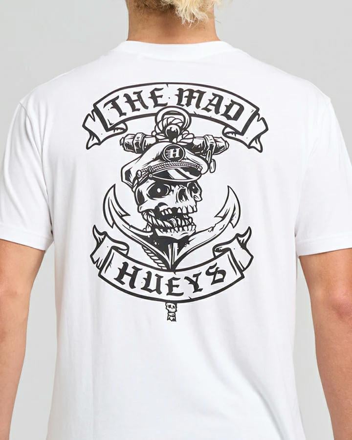 The Mad Hueys Sailor Anchor Ss Tee White. The Mad Hueys Tees in Mens Tees & Mens T-shirts & Singlets. Code: 425M01002