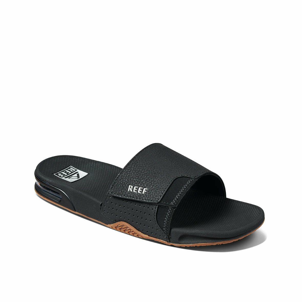 Reef Fanning Slide Black Silver. Reef Sandals in Mens Sandals & Mens Footwear. Code: CI3632