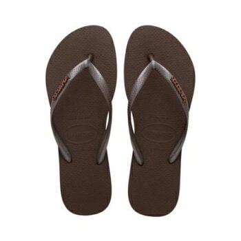 Havaianas Slim Metal Logo Drk Brown Darl Brown. Havaianas Thongs in Womens Thongs & Womens Footwear. Code: HSLS0727F