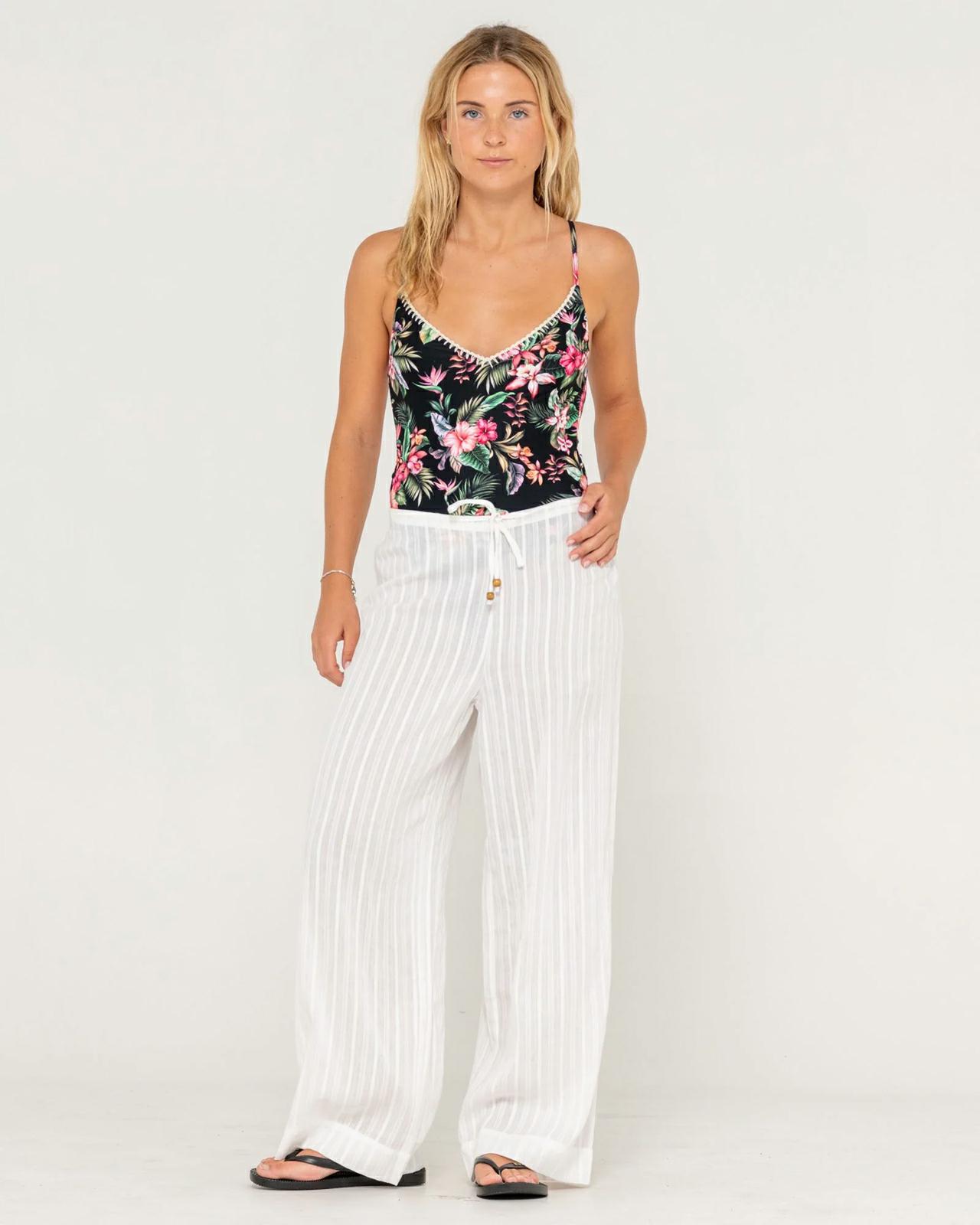 Rusty Cici Sheer Beach Pant White. Rusty Pants in Womens Pants & Womens Pants & Jeans. Code: SCL0447