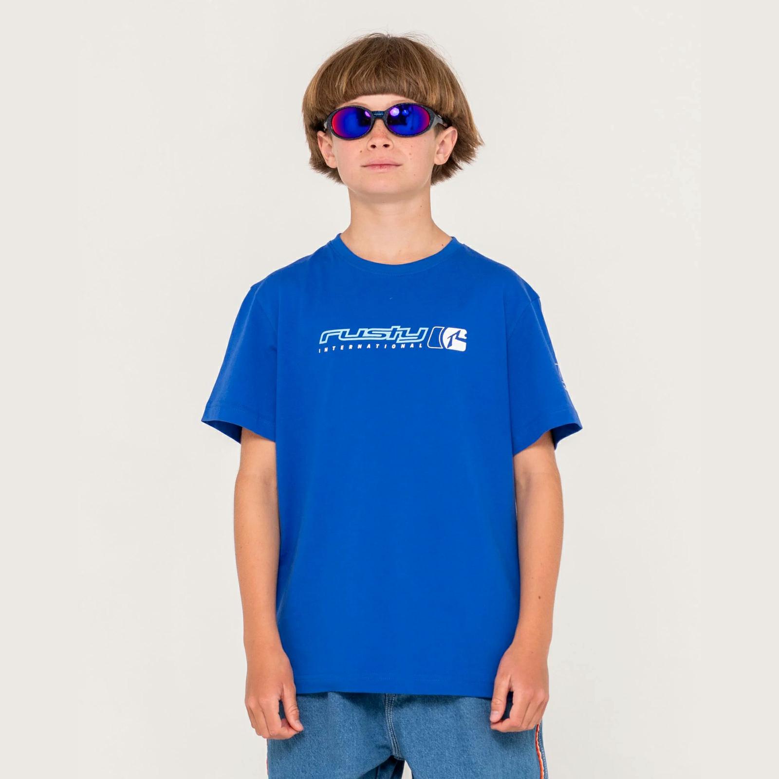 Rusty Jetsetter Tee Boys Royal Blue. Rusty Tees in Boys Tees & Boys T-shirts & Singlets. Code: TTB0820
