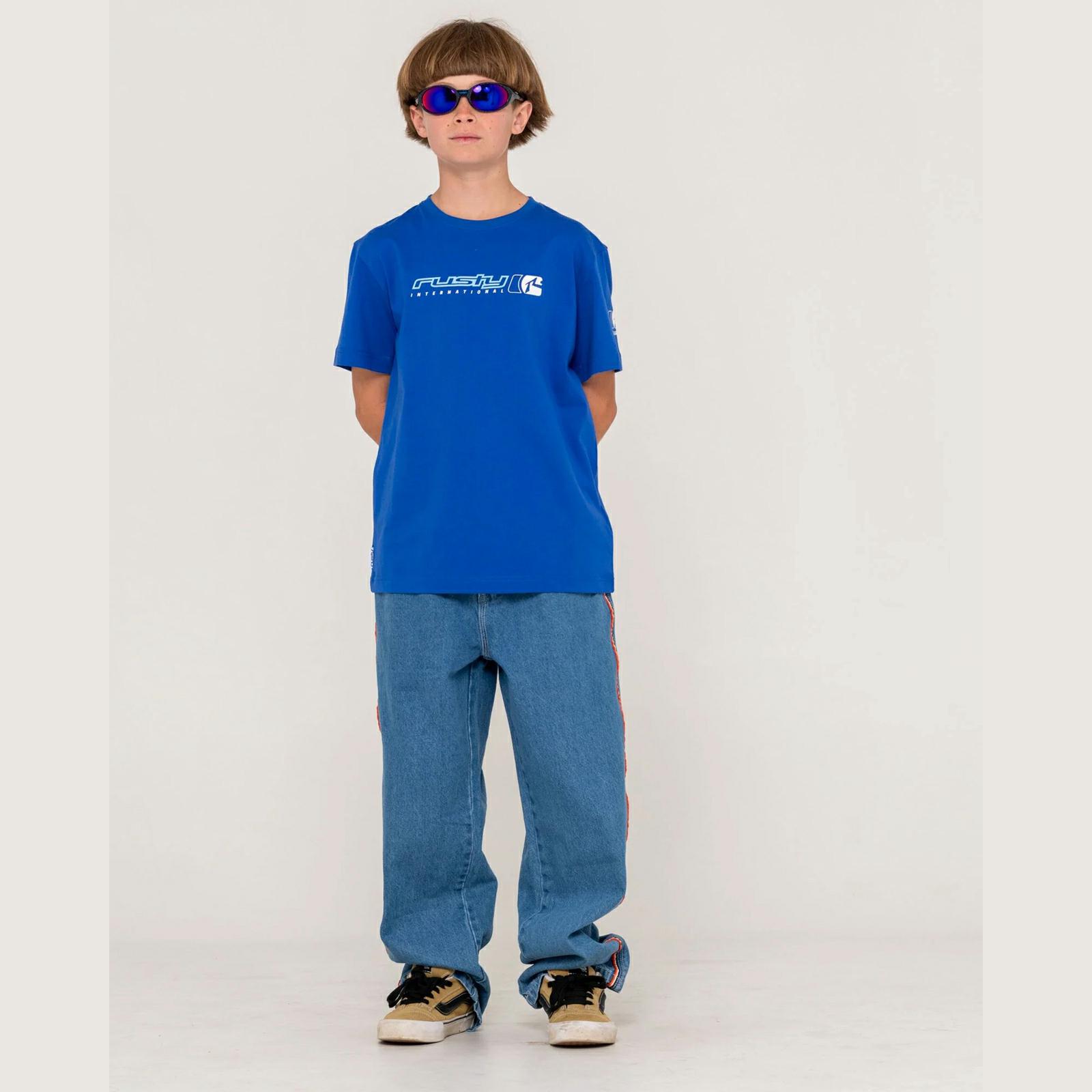Rusty Jetsetter Tee Boys Royal Blue. Rusty Tees in Boys Tees & Boys T-shirts & Singlets. Code: TTB0820