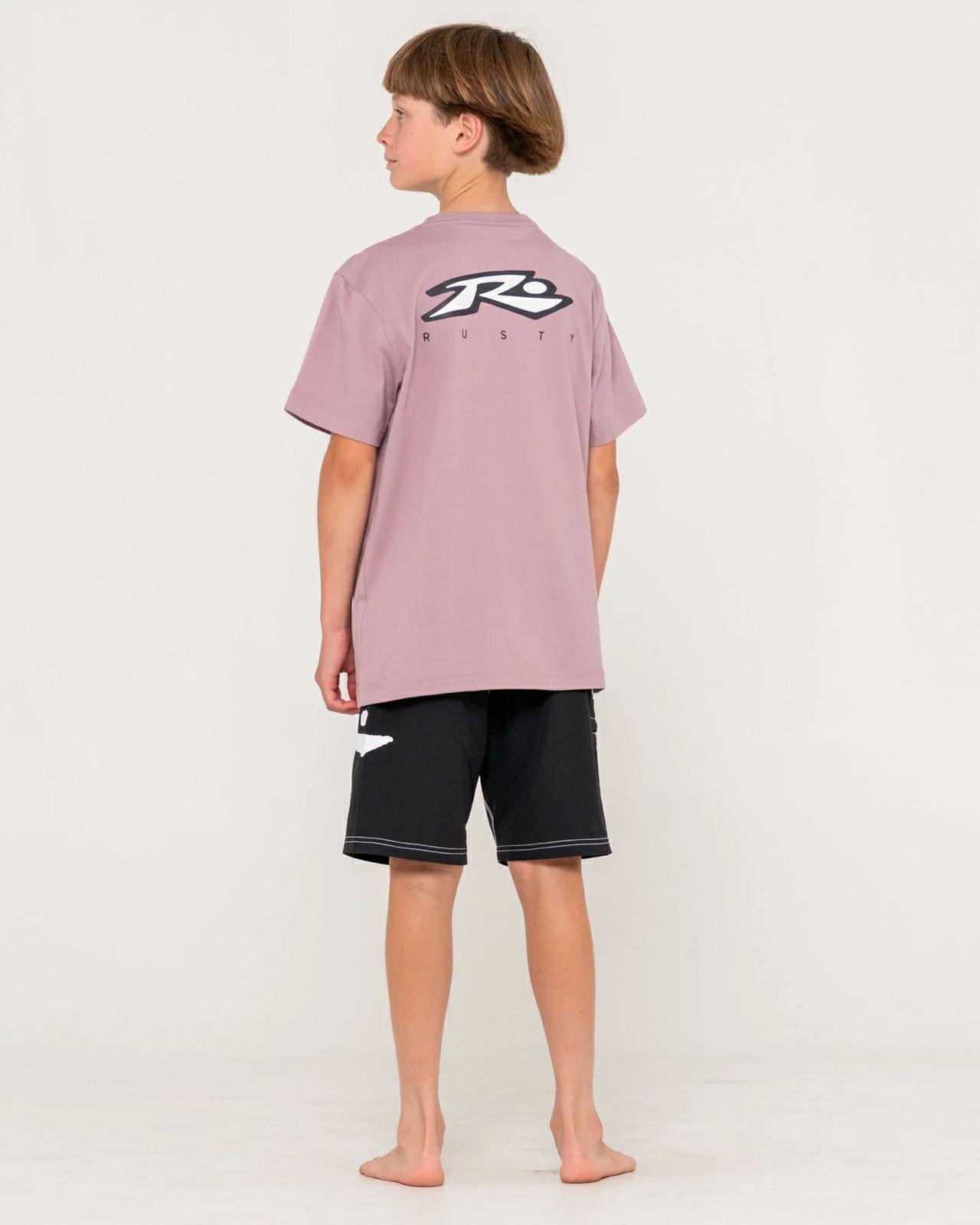 Rusty Registered Short Sleeve T Elderberry. Rusty Tees in Boys Tees & Boys T-shirts & Singlets. Code: TTB0822