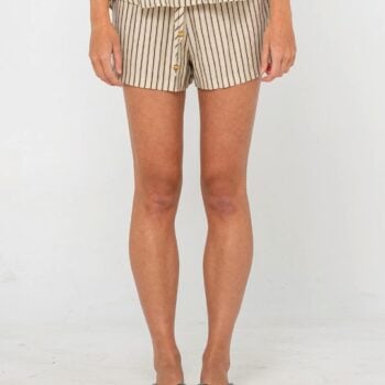 Rusty Sandy Stripe Short Oatmeal Stripe. Rusty Walkshorts - Elastic Waist in Womens Walkshorts - Elastic Waist & Womens Shorts. Code: WKL0837
