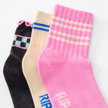 Rip Curl Mixed Socks 3-pk Pink. Rip Curl Socks, Underwear, Pyjamas in Womens Socks, Underwear, Pyjamas & Womens Footwear. Code: 00BWSO