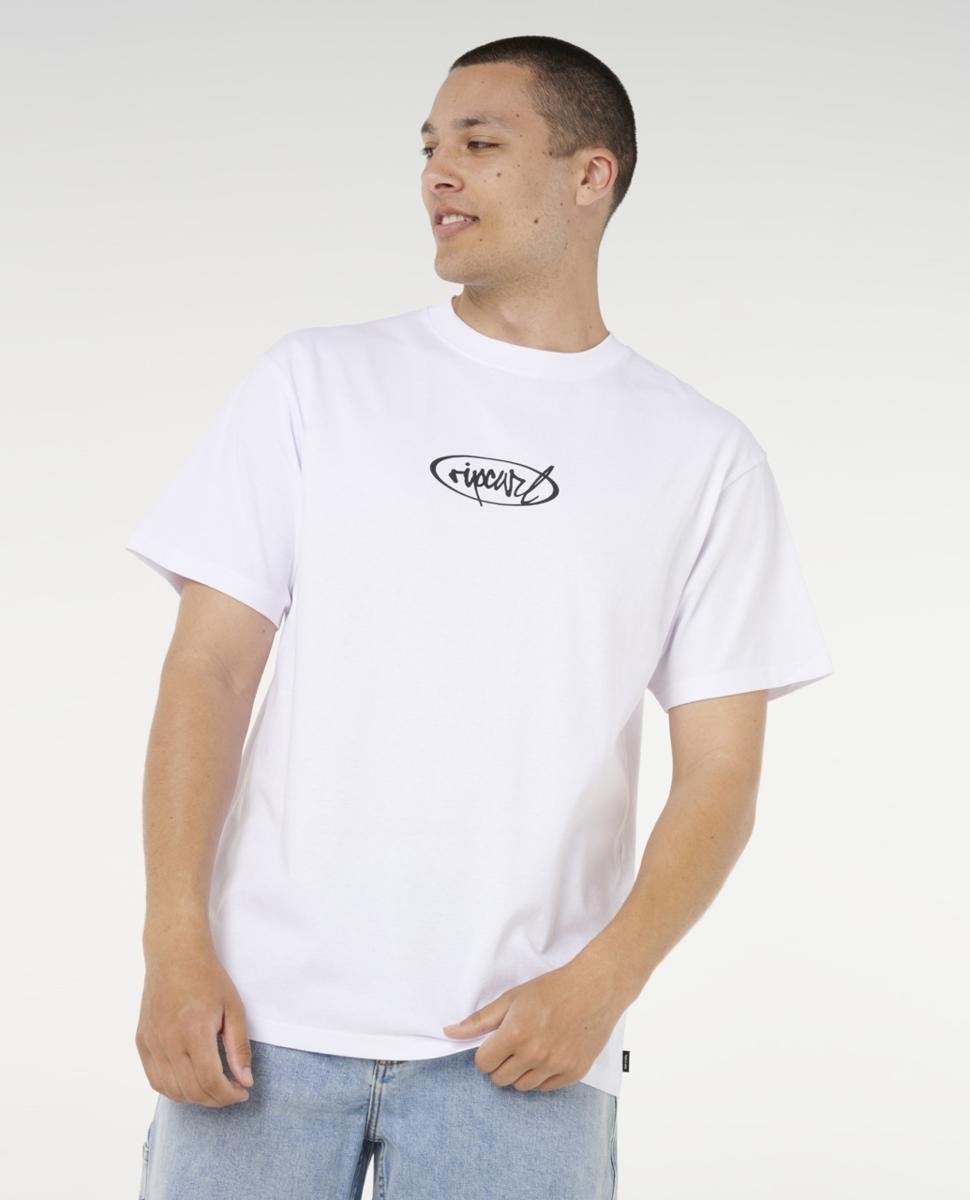 Rip Curl Rip Script Tee White. Rip Curl Tees in Mens Tees & Mens T-shirts & Singlets. Code: 0SRMTE