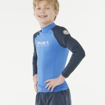 Rip Curl Shock Upf L/s-boy Blue Gum. Rip Curl Rashvests in Boys Rashvests & Boys Wetsuits. Code: 12TBRV