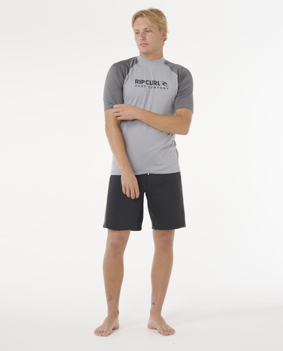 Rip Curl Shock Upf S/s Grey Marle. Rip Curl Rashvests in Mens Rashvests & Mens Wetsuits. Code: 16HMRV