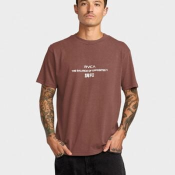 Rvca Signal Ss Tee Red Earth. Rvca Tees in Mens Tees & Mens T-shirts & Singlets. Code: 23A353532
