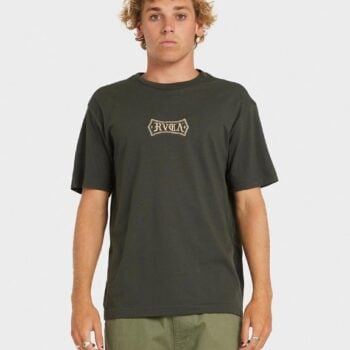 Rvca Meric Text Ss Pirate Black. Rvca Tees in Mens Tees & Mens T-shirts & Singlets. Code: 23A354554