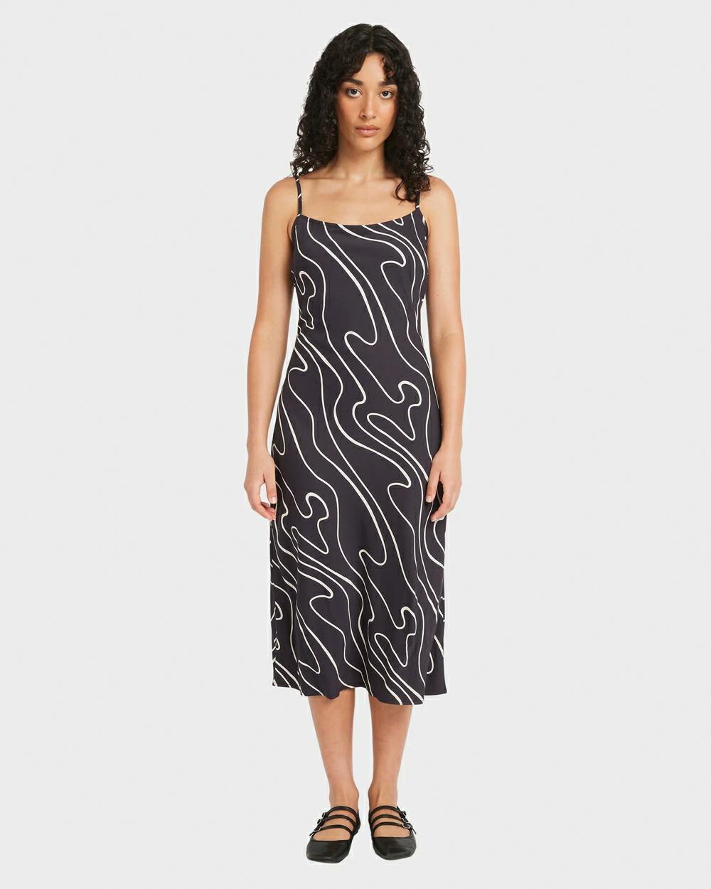 Rvca Lets Dance Slip Dress Washed Black. Rvca Dresses in Womens Dresses & Womens Skirts, Dresses & Jumpsuits. Code: 23B132511