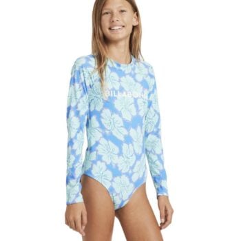 Billabong Happy Hibiscus Ls Bodysui Tidal Blue. Billabong Tees - Long Sleeve in Girls Tees - Long Sleeve & Girls T-shirts & Singlets. Code: 24RW034501