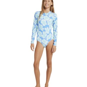 Billabong Happy Hibiscus Ls Bodysui Tidal Blue. Billabong Tees - Long Sleeve in Girls Tees - Long Sleeve & Girls T-shirts & Singlets. Code: 24RW034501