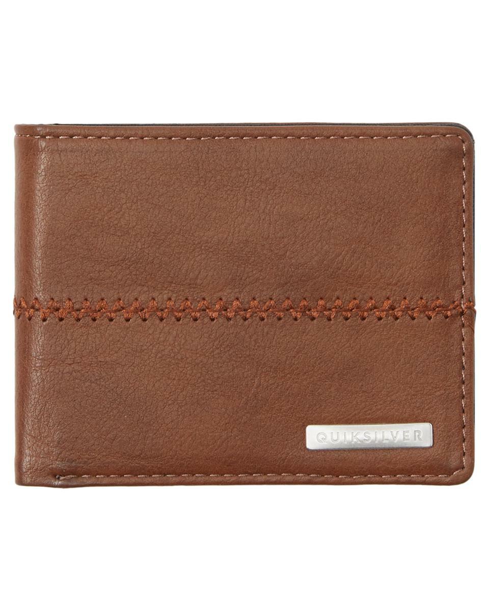 Quiksilver Mens Stitchy Tri-fold Wallet Chocolate Brown. Quiksilver Wallets in Mens Wallets & Mens Accessories. Code: AQYAA03243
