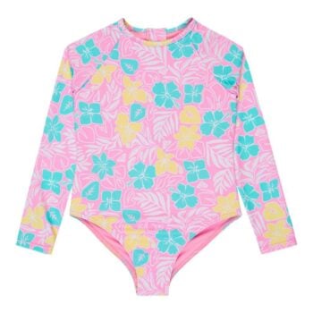 Roxy Tropical Square Onesie Bonbon Hibiscus Jam. Roxy Rashvests in Girls Rashvests & Girls Wetsuits. Code: ERLWR03346