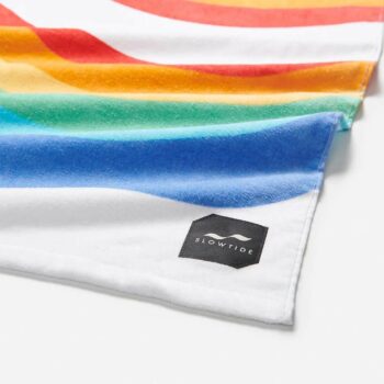 Slow Tide Roygbiv Beach Towel White White. Slow Tide Towels in Womens Towels & Womens Accessories. Code: STRP014-WH