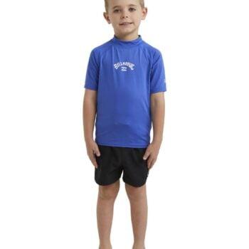 Billabong Toddlers Groms All Day Arch Short Sleeve Upf 50 Surf T-shirt Cobalt. Billabong Rashvests in Toddlers Rashvests & Toddlers Wetsuits. Code: UBTWR03028