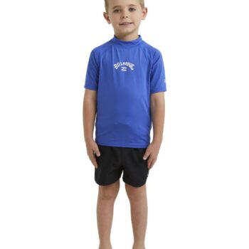 Billabong Toddlers Groms All Day Arch Short Sleeve Upf 50 Surf T-shirt Cobalt. Billabong Rashvests in Toddlers Rashvests & Toddlers Wetsuits. Code: UBTWR03028