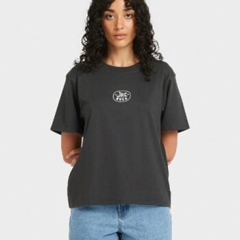 Rvca Electric Rose Easy Tee Black Wash. Rvca Tees in Womens Tees & Womens T-shirts & Singlets. Code: UVJZT00303