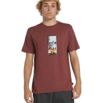 Rvca Triptych Ss Red Earth. Rvca Tees in Mens Tees & Mens T-shirts & Singlets. Code: UVYZT00964