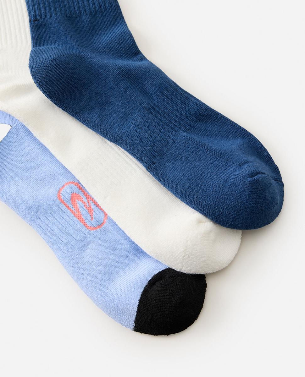Rip Curl Retro Crew Sock 3-pk Dark Navy. Rip Curl Socks, Underwear, Pyjamas in Mens Socks, Underwear, Pyjamas & Mens Footwear. Code: 00GMSO