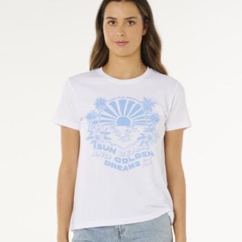 Rip Curl Sun Beams Standard Tee Optical White. Rip Curl Tees in Womens Tees & Womens T-shirts & Singlets. Code: 0M2WTE