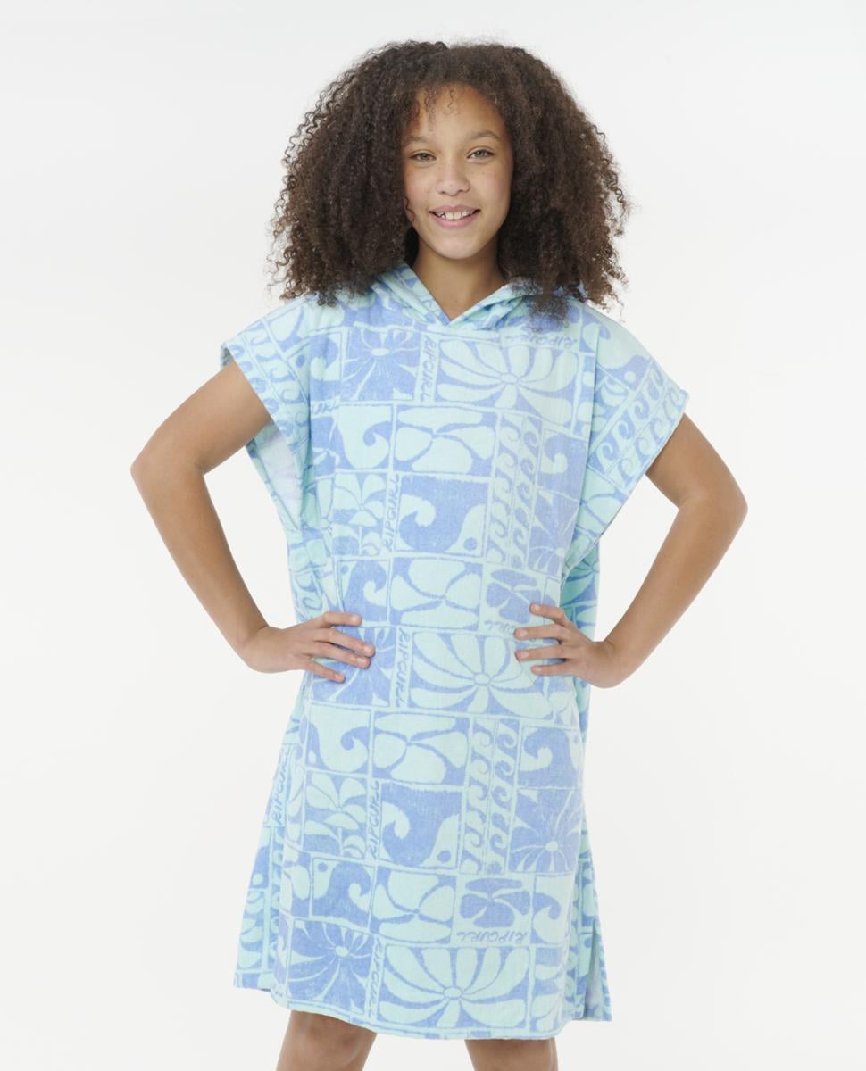 Rip Curl Mixed Cotton Hooded Towel Blue. Rip Curl Towels - Hooded in Girls Towels - Hooded & Girls Accessories. Code: 00HGTO