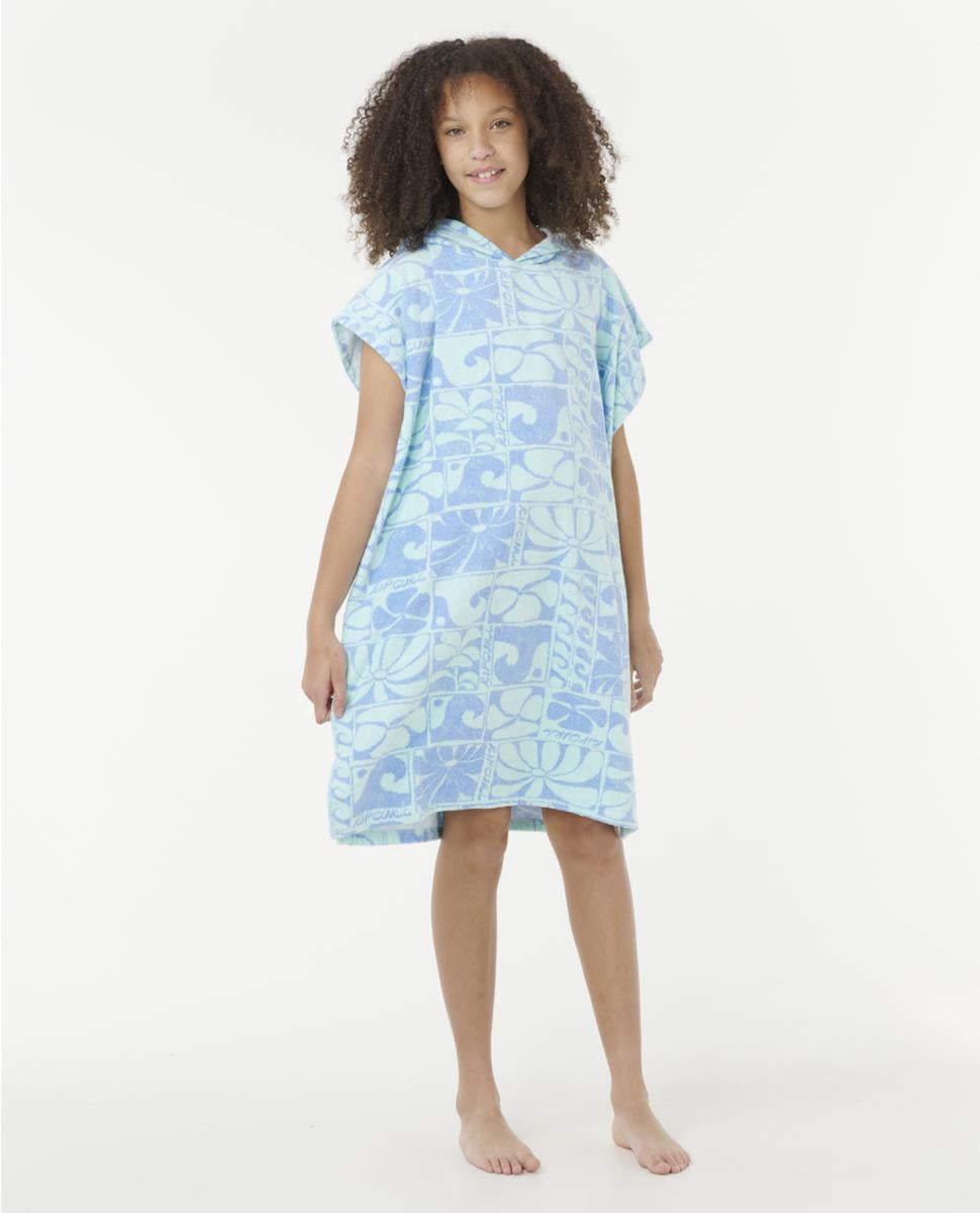 Rip Curl Mixed Cotton Hooded Towel Blue. Rip Curl Towels - Hooded in Girls Towels - Hooded & Girls Accessories. Code: 00HGTO