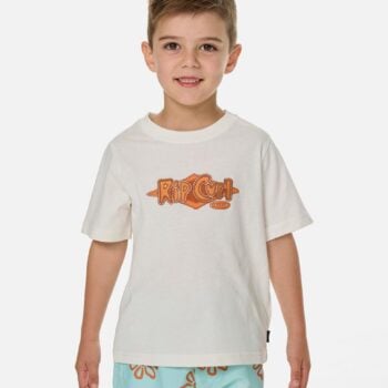 Rip Curl Ride The Wave Logo Tee - Bone. Rip Curl Tees in Toddlers Tees & Toddlers T-shirts & Singlets. Code: 02TTTE