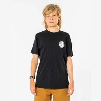 Rip Curl Wetsuit Icon Tee - Kids (8-16 Years) Black. Rip Curl Tees in Boys Tees & Boys T-shirts & Singlets. Code: 049BTE